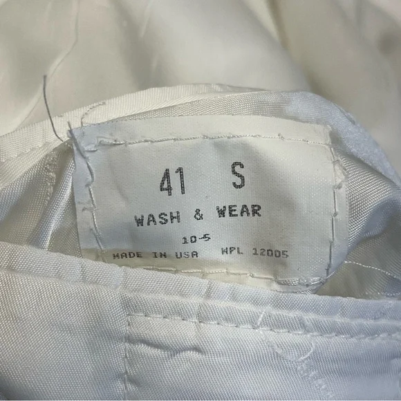 Oscar De La Renta Formal Double Breasted White Blazer
